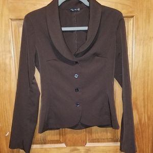 Brown fitted jacket
